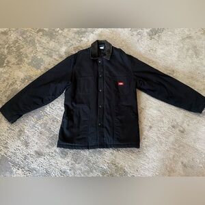 Dickies Men's Vintage Denim Barn Chore Work Jacket Black Size XL